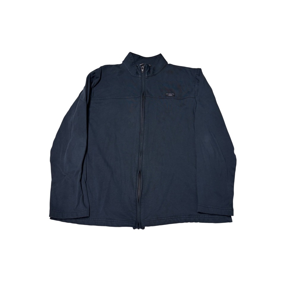 TravisMathew‎ Mens Full Zip Jacket Navy Blue Large Mock Neck Golf Performance L